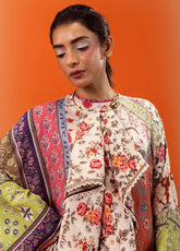 Mahay By Sana Safinaz Printed Slub 2 Piece Unstitched Suit H243-020A-2DI